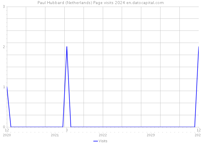 Paul Hubbard (Netherlands) Page visits 2024 