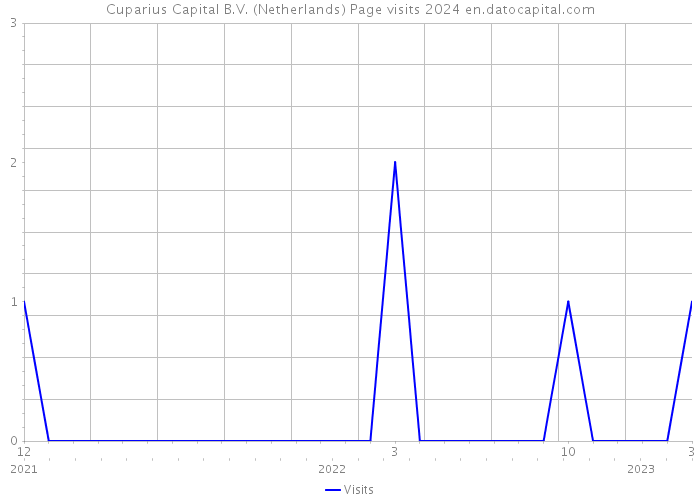 Cuparius Capital B.V. (Netherlands) Page visits 2024 