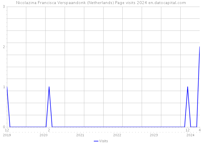 Nicolazina Francisca Verspaandonk (Netherlands) Page visits 2024 