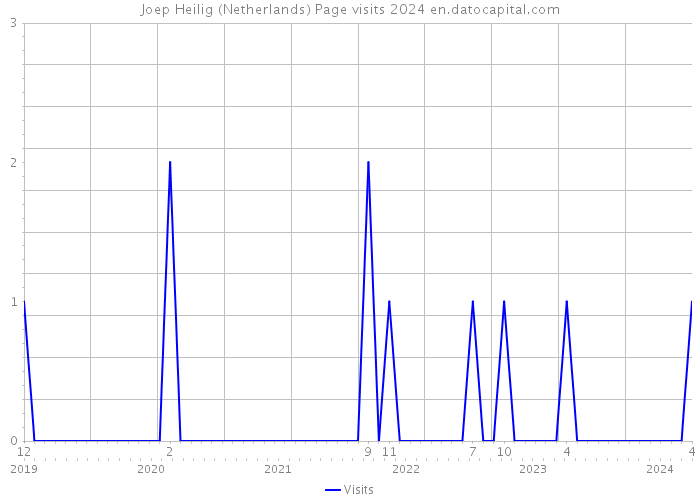 Joep Heilig (Netherlands) Page visits 2024 