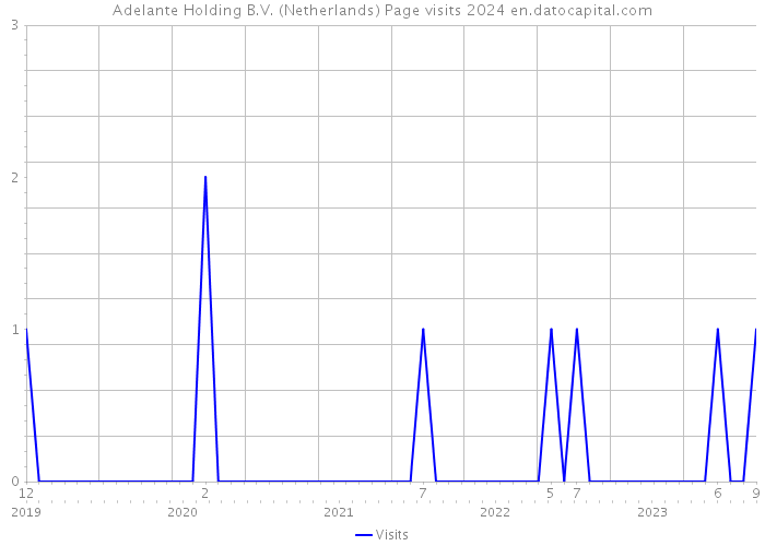 Adelante Holding B.V. (Netherlands) Page visits 2024 