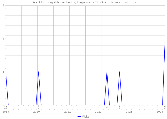 Geert Dolfing (Netherlands) Page visits 2024 