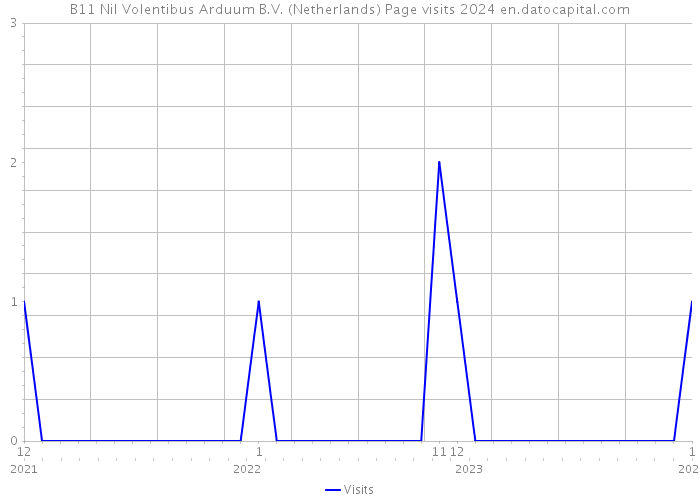B11 Nil Volentibus Arduum B.V. (Netherlands) Page visits 2024 