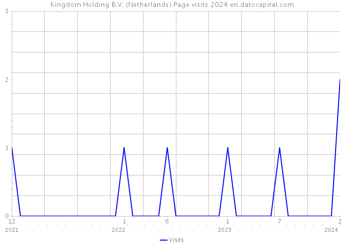 Kingdom Holding B.V. (Netherlands) Page visits 2024 