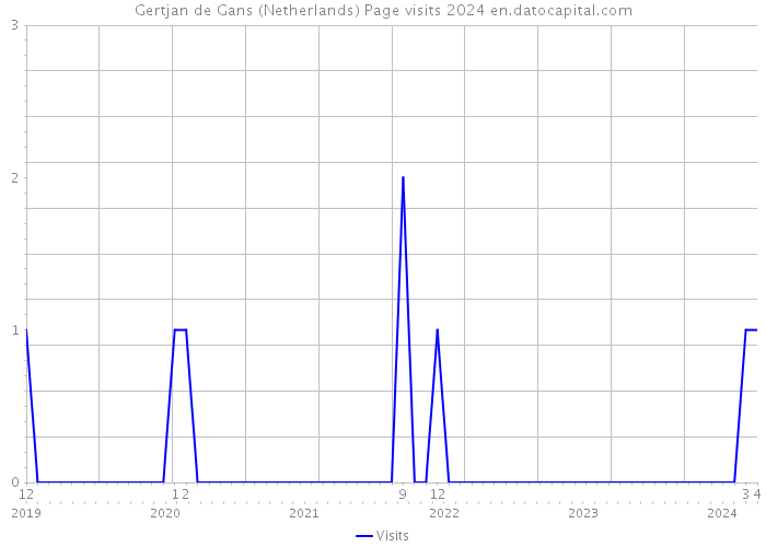Gertjan de Gans (Netherlands) Page visits 2024 