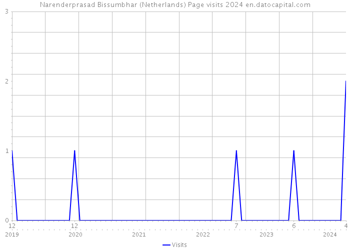 Narenderprasad Bissumbhar (Netherlands) Page visits 2024 