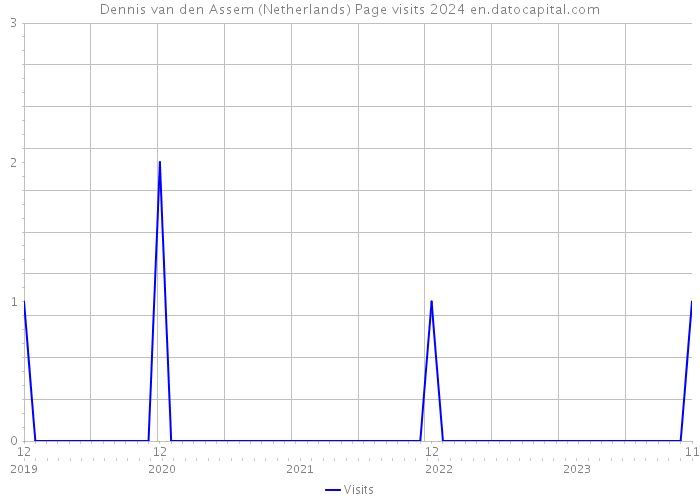 Dennis van den Assem (Netherlands) Page visits 2024 