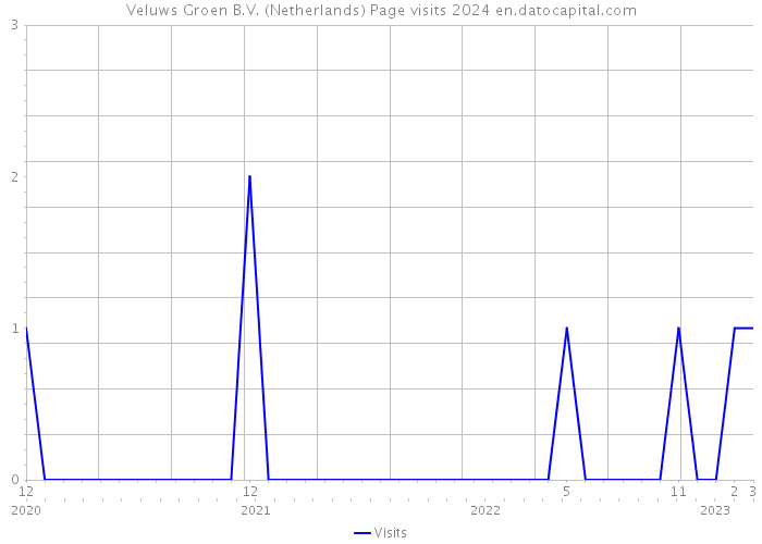 Veluws Groen B.V. (Netherlands) Page visits 2024 