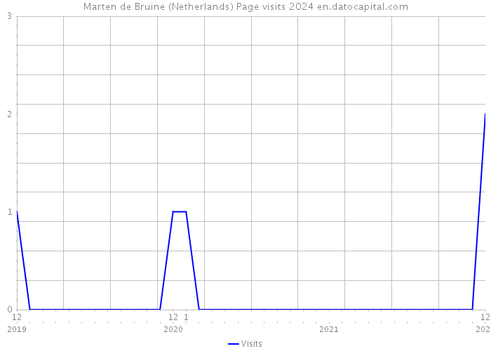 Marten de Bruine (Netherlands) Page visits 2024 