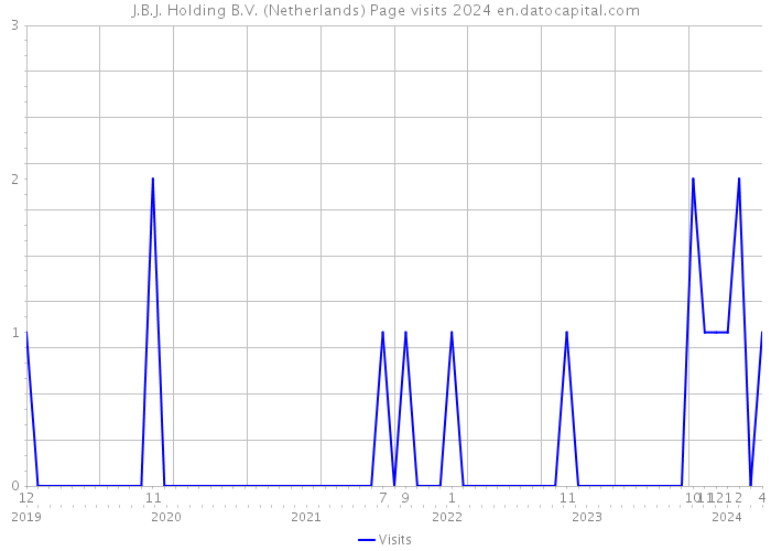 J.B.J. Holding B.V. (Netherlands) Page visits 2024 