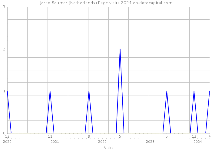 Jered Beumer (Netherlands) Page visits 2024 