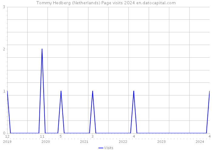 Tommy Hedberg (Netherlands) Page visits 2024 