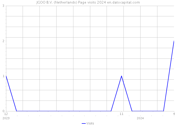 JGOO B.V. (Netherlands) Page visits 2024 