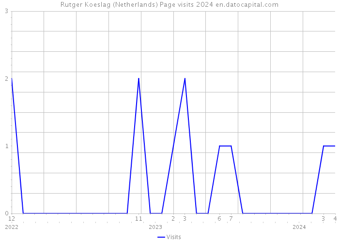 Rutger Koeslag (Netherlands) Page visits 2024 