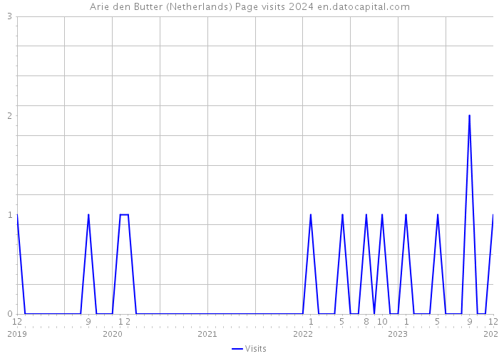 Arie den Butter (Netherlands) Page visits 2024 