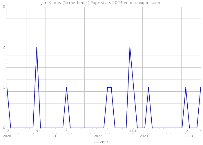 Jan Koops (Netherlands) Page visits 2024 