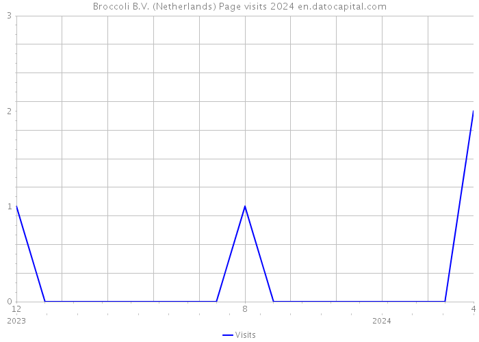 Broccoli B.V. (Netherlands) Page visits 2024 