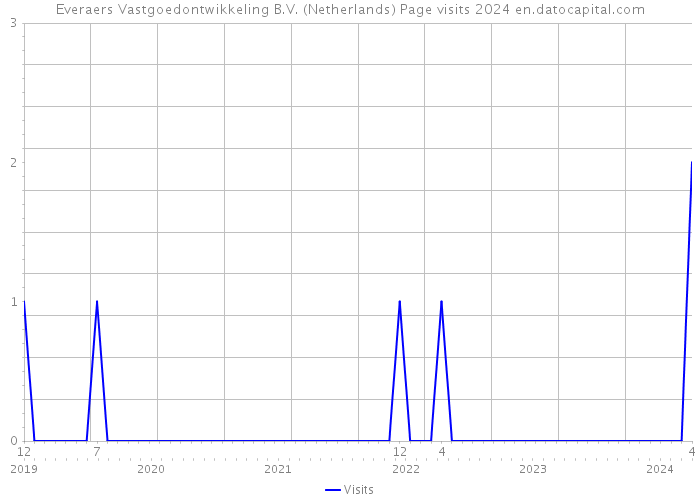 Everaers Vastgoedontwikkeling B.V. (Netherlands) Page visits 2024 