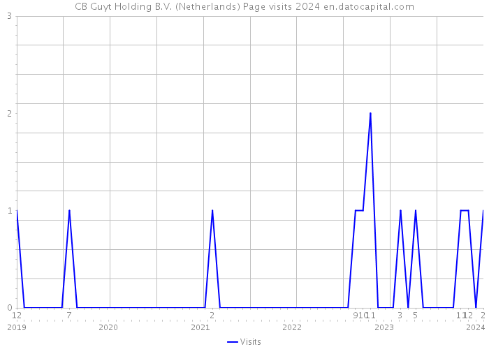CB Guyt Holding B.V. (Netherlands) Page visits 2024 