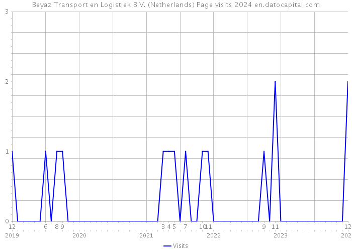 Beyaz Transport en Logistiek B.V. (Netherlands) Page visits 2024 