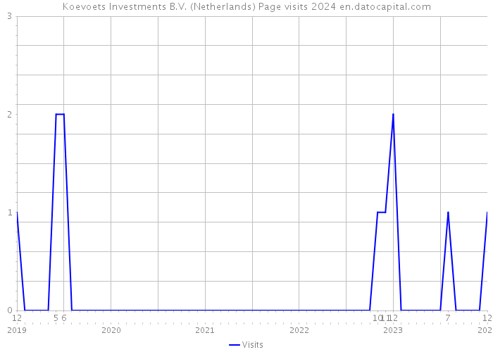 Koevoets Investments B.V. (Netherlands) Page visits 2024 