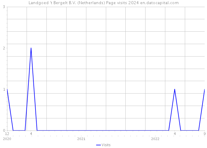 Landgoed 't Bergelt B.V. (Netherlands) Page visits 2024 