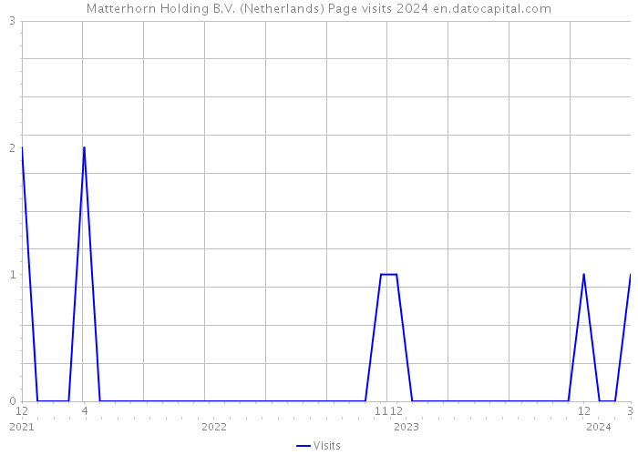 Matterhorn Holding B.V. (Netherlands) Page visits 2024 