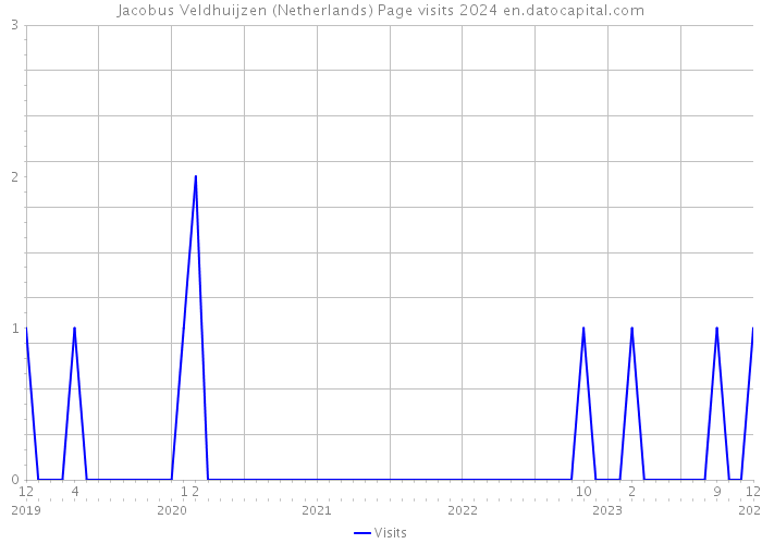 Jacobus Veldhuijzen (Netherlands) Page visits 2024 