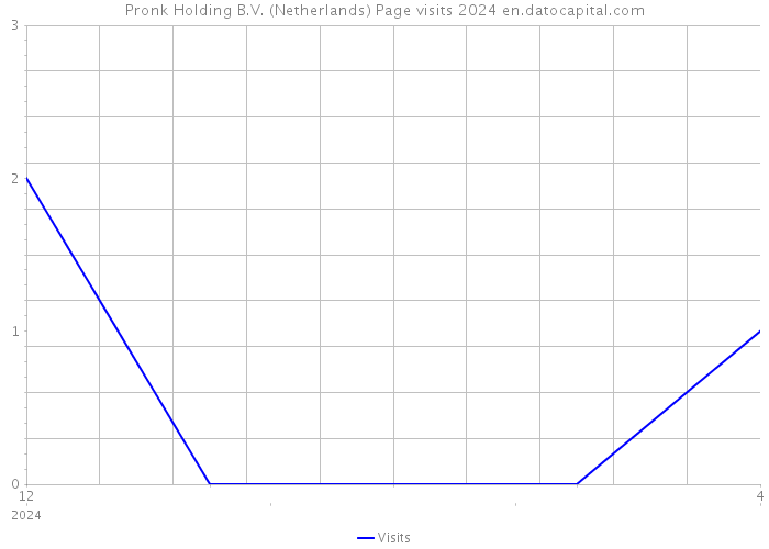 Pronk Holding B.V. (Netherlands) Page visits 2024 