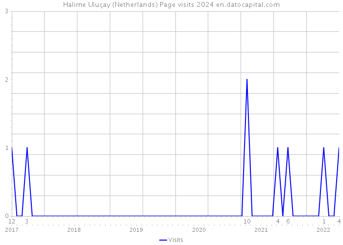 Halime Uluçay (Netherlands) Page visits 2024 