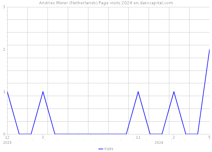 Andries Meter (Netherlands) Page visits 2024 