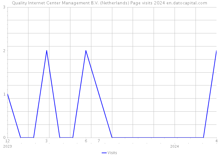 Quality Internet Center Management B.V. (Netherlands) Page visits 2024 