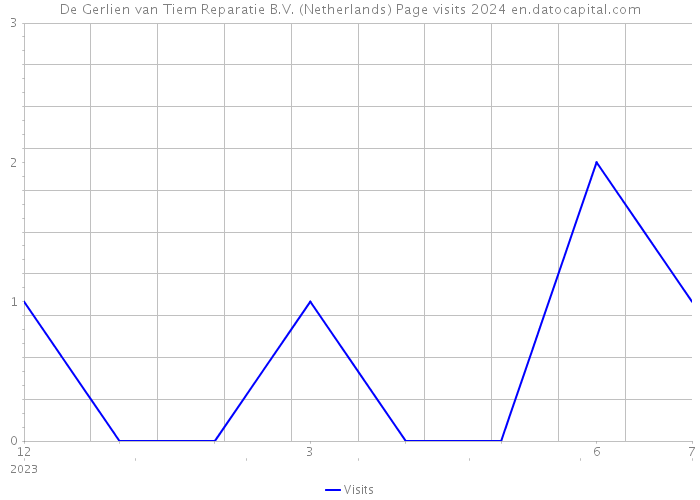 De Gerlien van Tiem Reparatie B.V. (Netherlands) Page visits 2024 