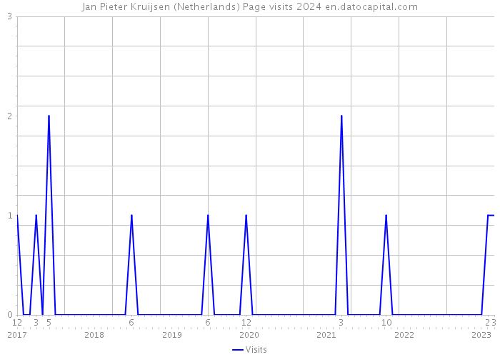 Jan Pieter Kruijsen (Netherlands) Page visits 2024 