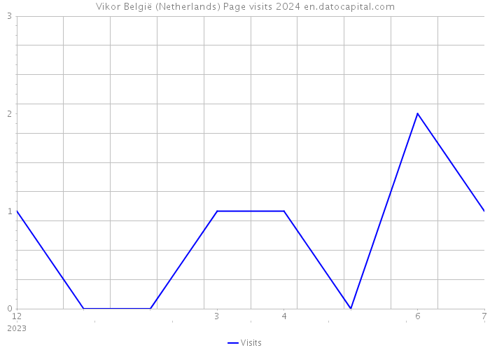 Vikor België (Netherlands) Page visits 2024 