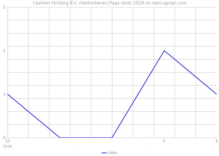 Cashmir Holding B.V. (Netherlands) Page visits 2024 