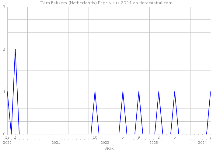 Tom Bakkers (Netherlands) Page visits 2024 