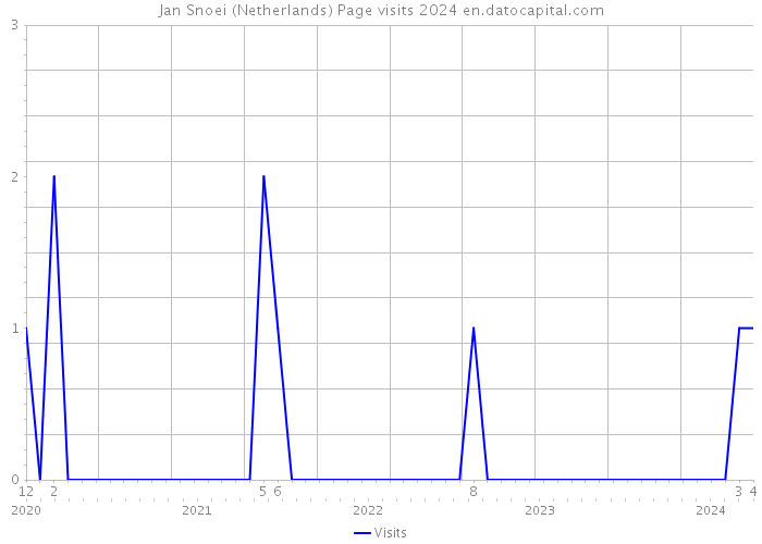 Jan Snoei (Netherlands) Page visits 2024 