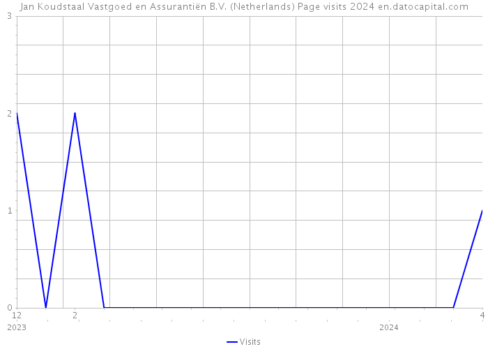 Jan Koudstaal Vastgoed en Assurantiën B.V. (Netherlands) Page visits 2024 