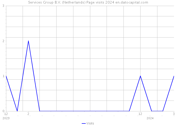 Services Group B.V. (Netherlands) Page visits 2024 