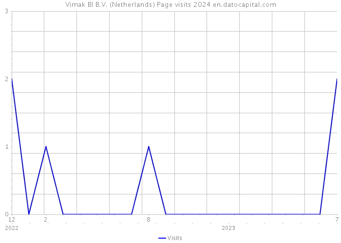 Vimak BI B.V. (Netherlands) Page visits 2024 