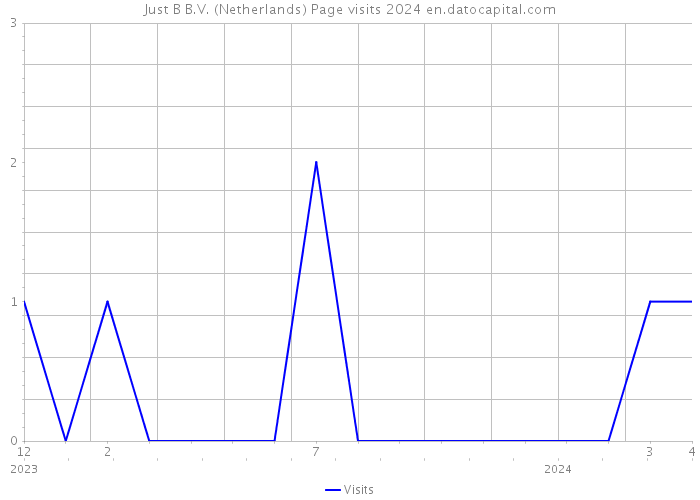 Just B B.V. (Netherlands) Page visits 2024 