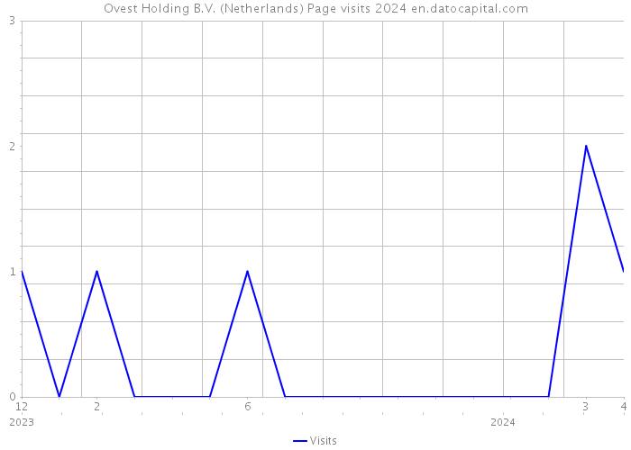 Ovest Holding B.V. (Netherlands) Page visits 2024 
