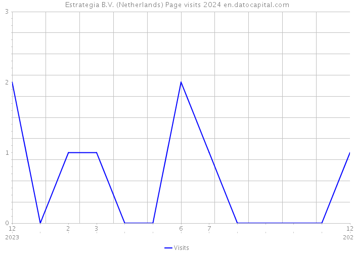 Estrategia B.V. (Netherlands) Page visits 2024 