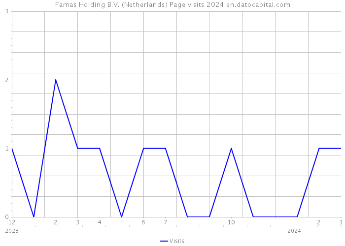 Famas Holding B.V. (Netherlands) Page visits 2024 