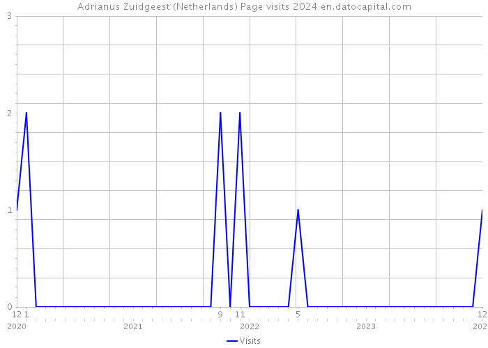 Adrianus Zuidgeest (Netherlands) Page visits 2024 