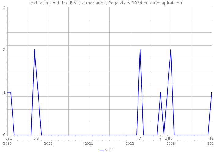Aaldering Holding B.V. (Netherlands) Page visits 2024 