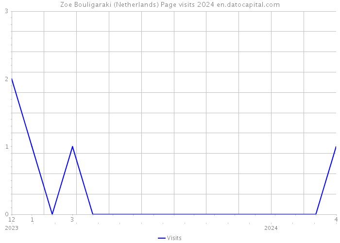 Zoe Bouligaraki (Netherlands) Page visits 2024 
