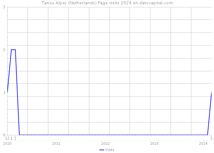 Tansu Alper (Netherlands) Page visits 2024 