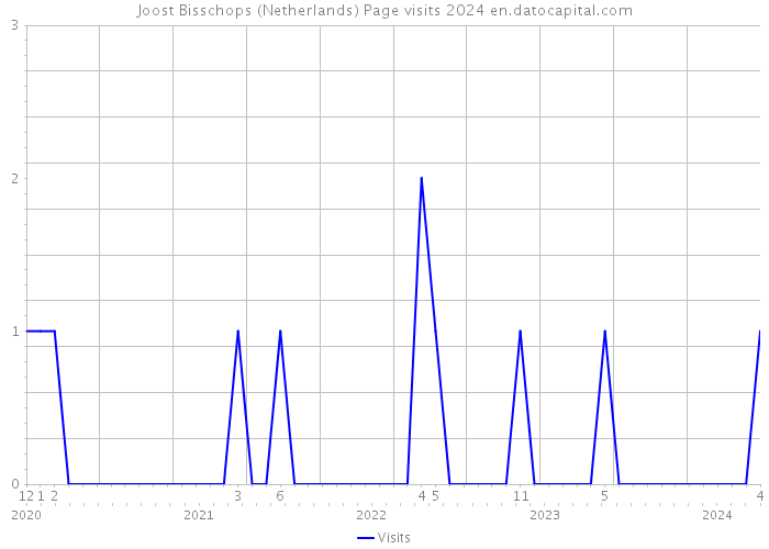 Joost Bisschops (Netherlands) Page visits 2024 
